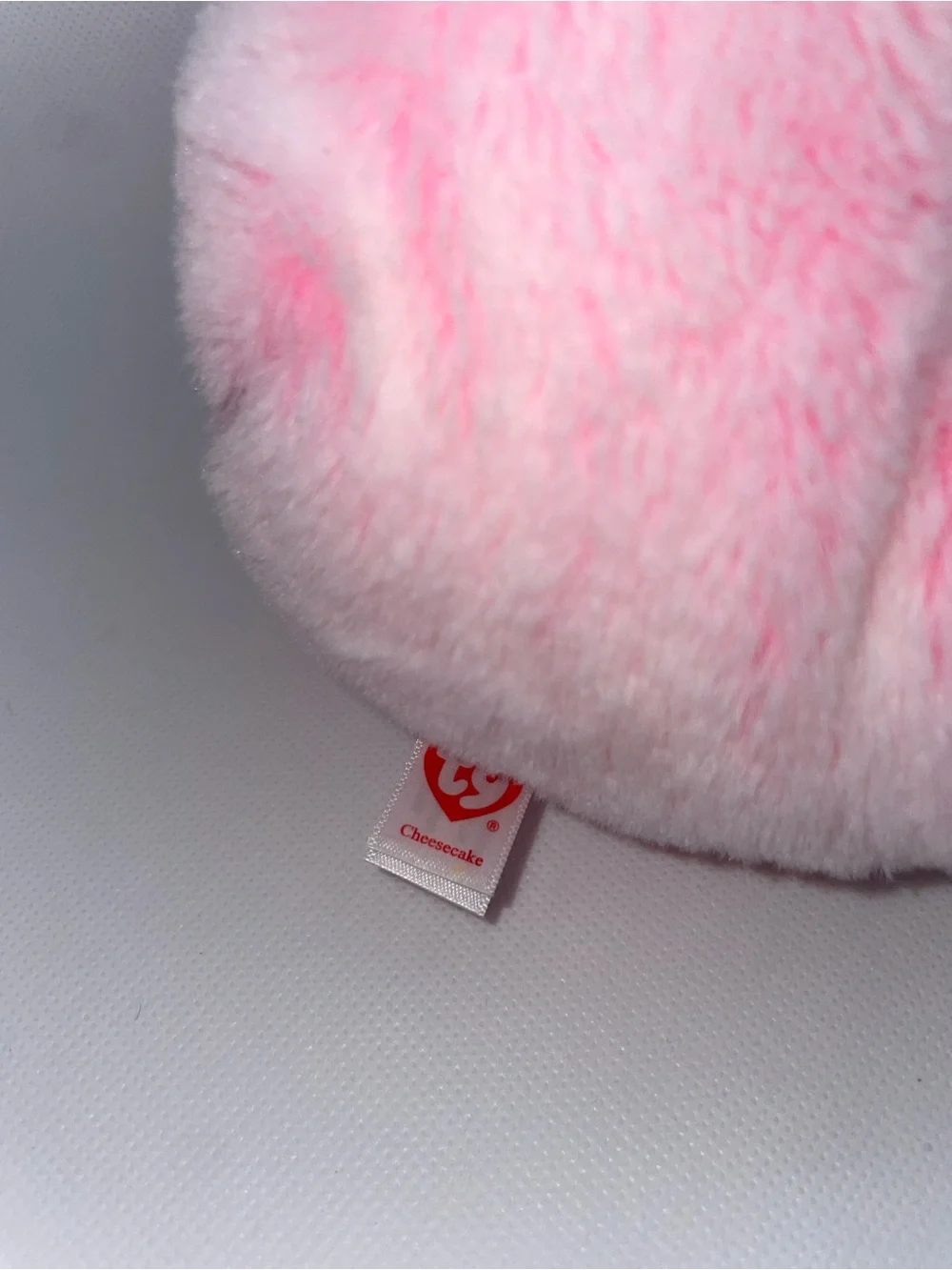 Ty Beanie Boos Cheesecake Pink Hedgehog Plush Stuffed Animal Holding Heart Sz 6”